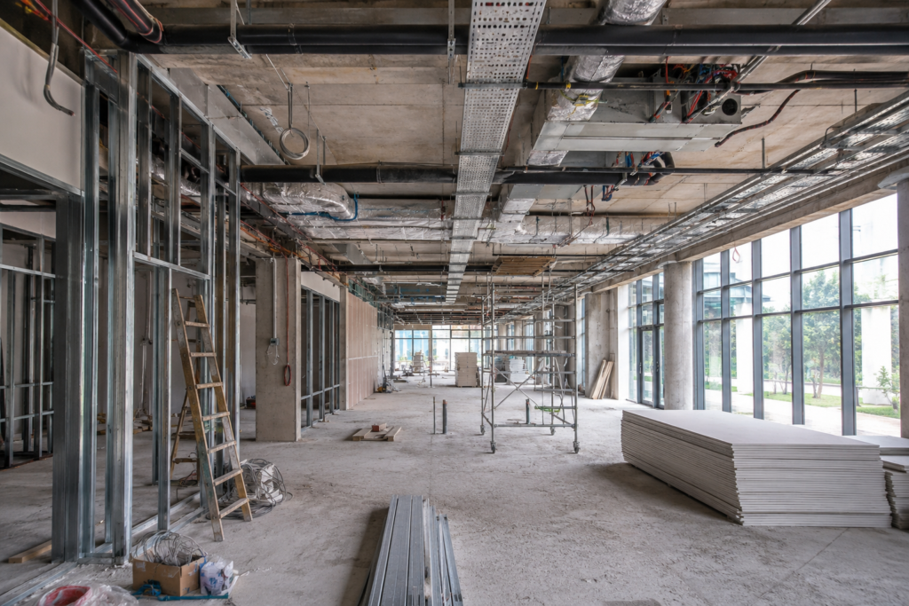 Commercial building construction project in Johor