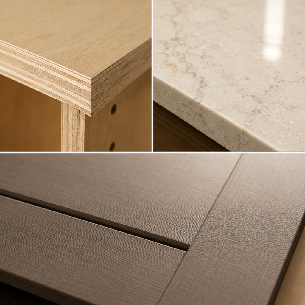 Durable kitchen cabinet materials used by Tower Tree in Johor